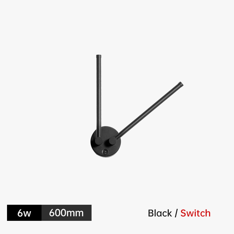 applique murale led moderne rotative pour arrière-plan de canapé