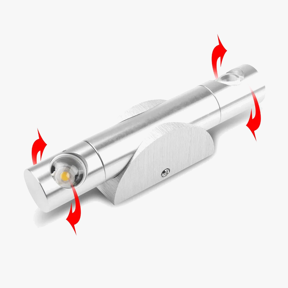 applique murale led moderne rotative pour intérieur décoratif