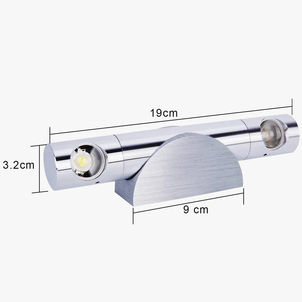 applique murale led moderne rotative pour intérieur décoratif