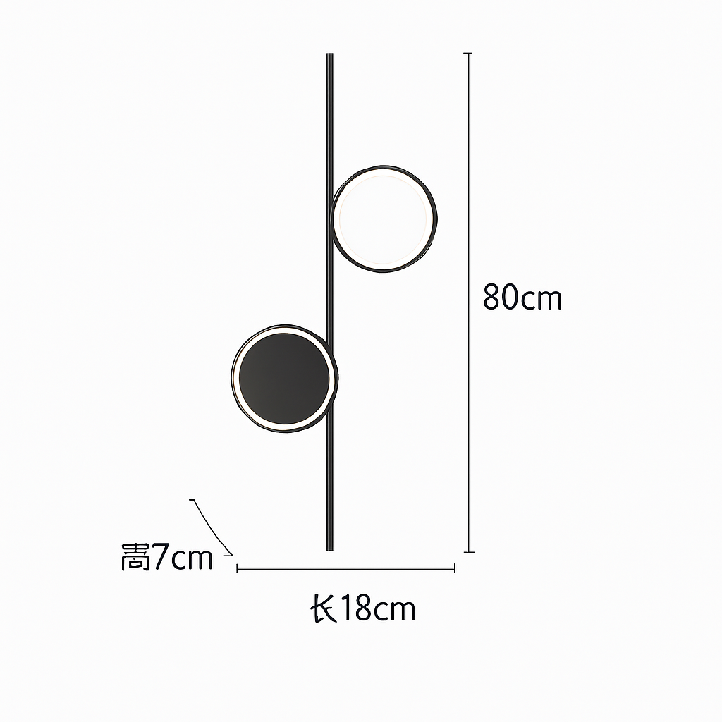 applique murale led moderne simple créativité nordique personnalisée