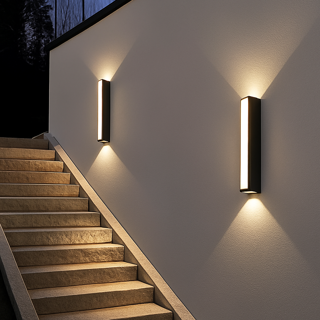 applique murale led moderne étanche en aluminium pour extérieur
