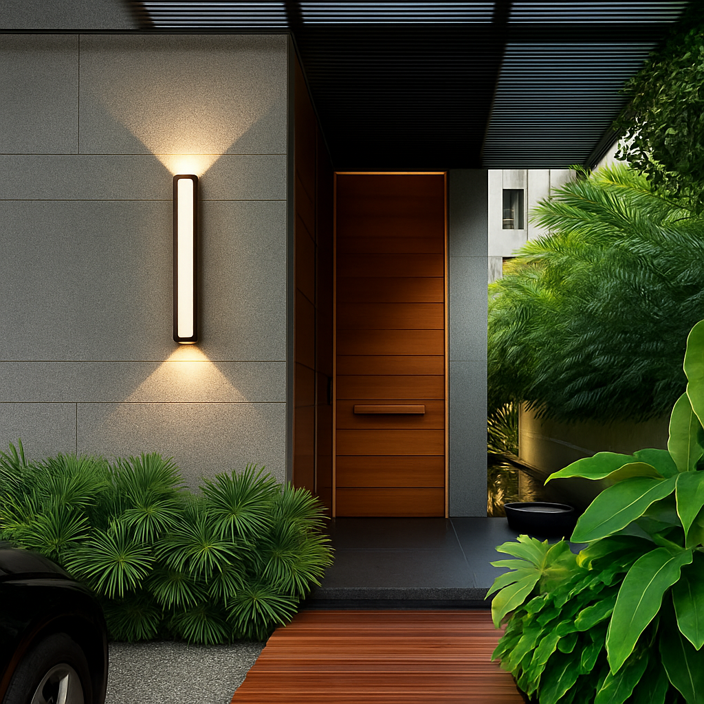 applique murale led moderne étanche en aluminium pour extérieur