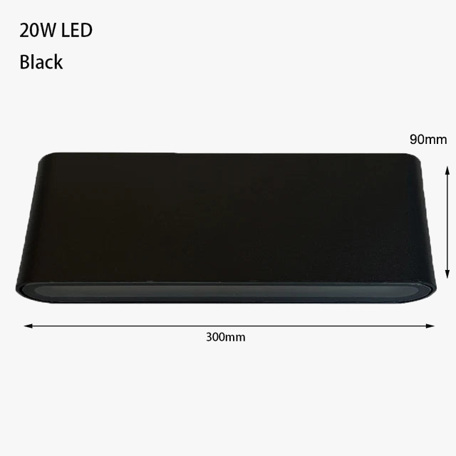 applique murale led moderne étanche luminaire décoratif intérieur extérieur aluminium
