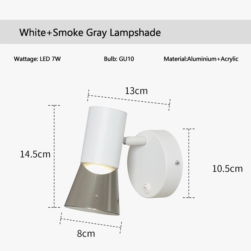 applique murale led modernes avec interrupteur et lampe de chevet