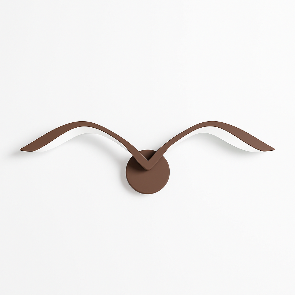 applique murale led modernes en forme de mouette en acrylique