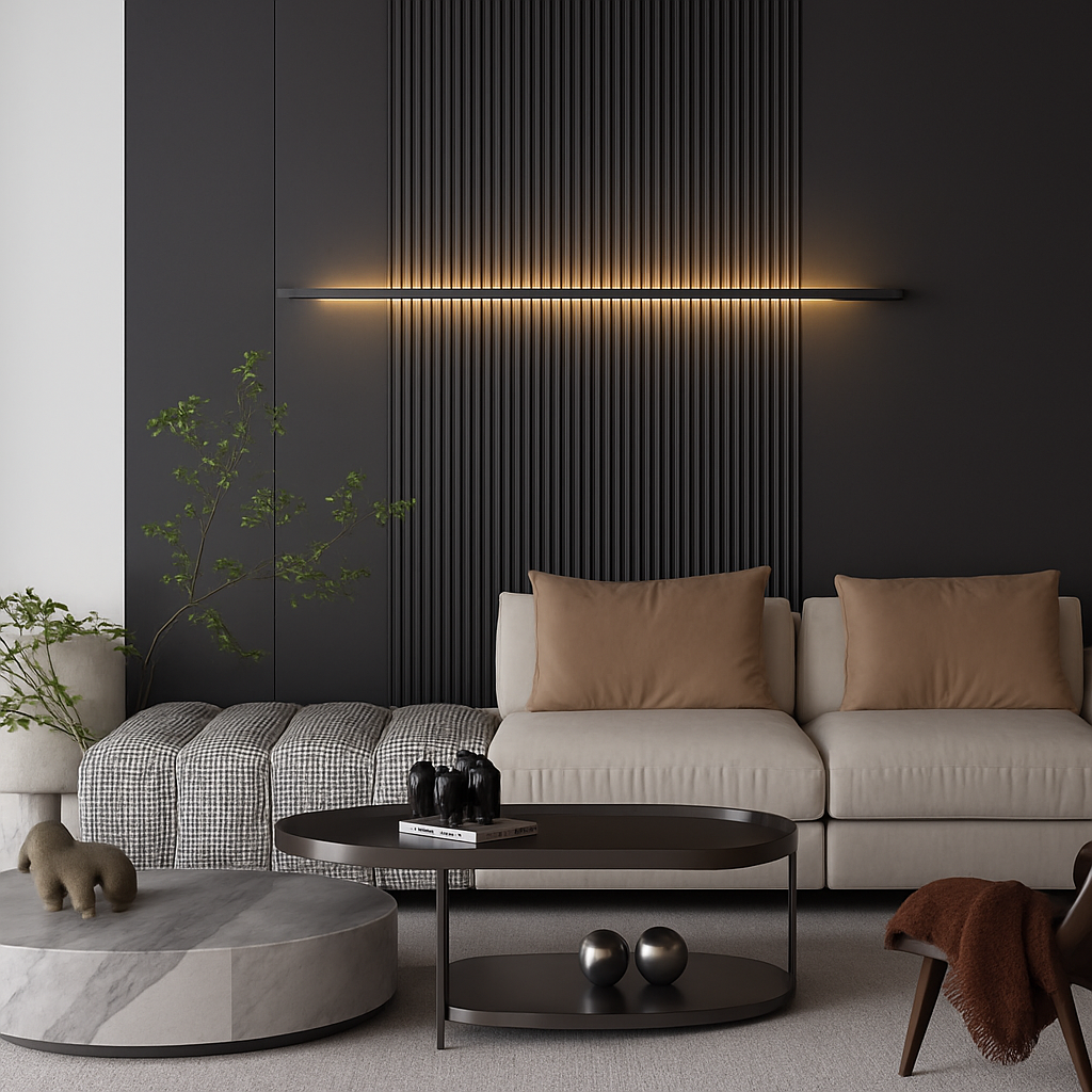 applique murale led modernes linéaires nordique simple éclairage