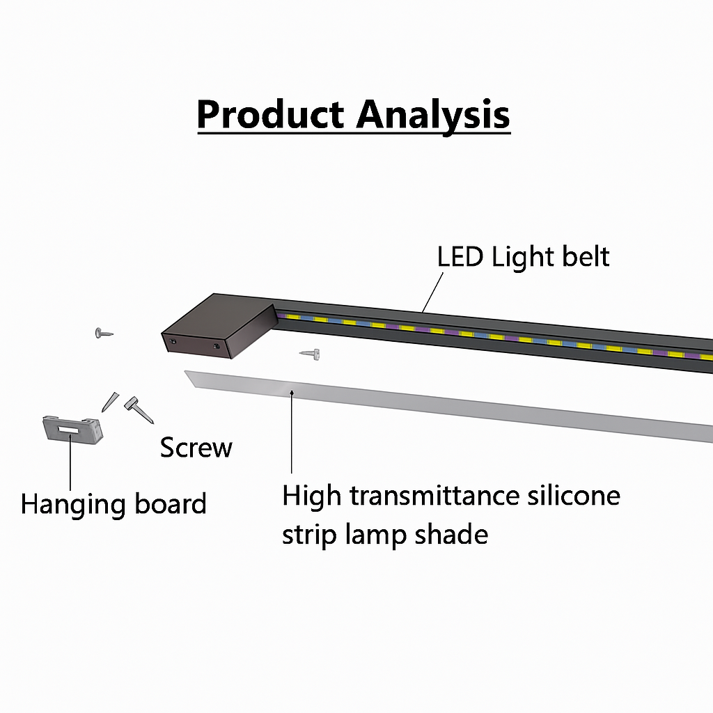 applique murale led modernes linéaires nordique simple éclairage