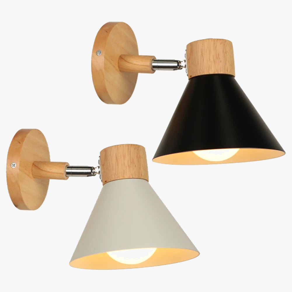 applique murale led nordique bois moderne décor maison