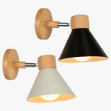 applique murale led nordique bois moderne décor maison