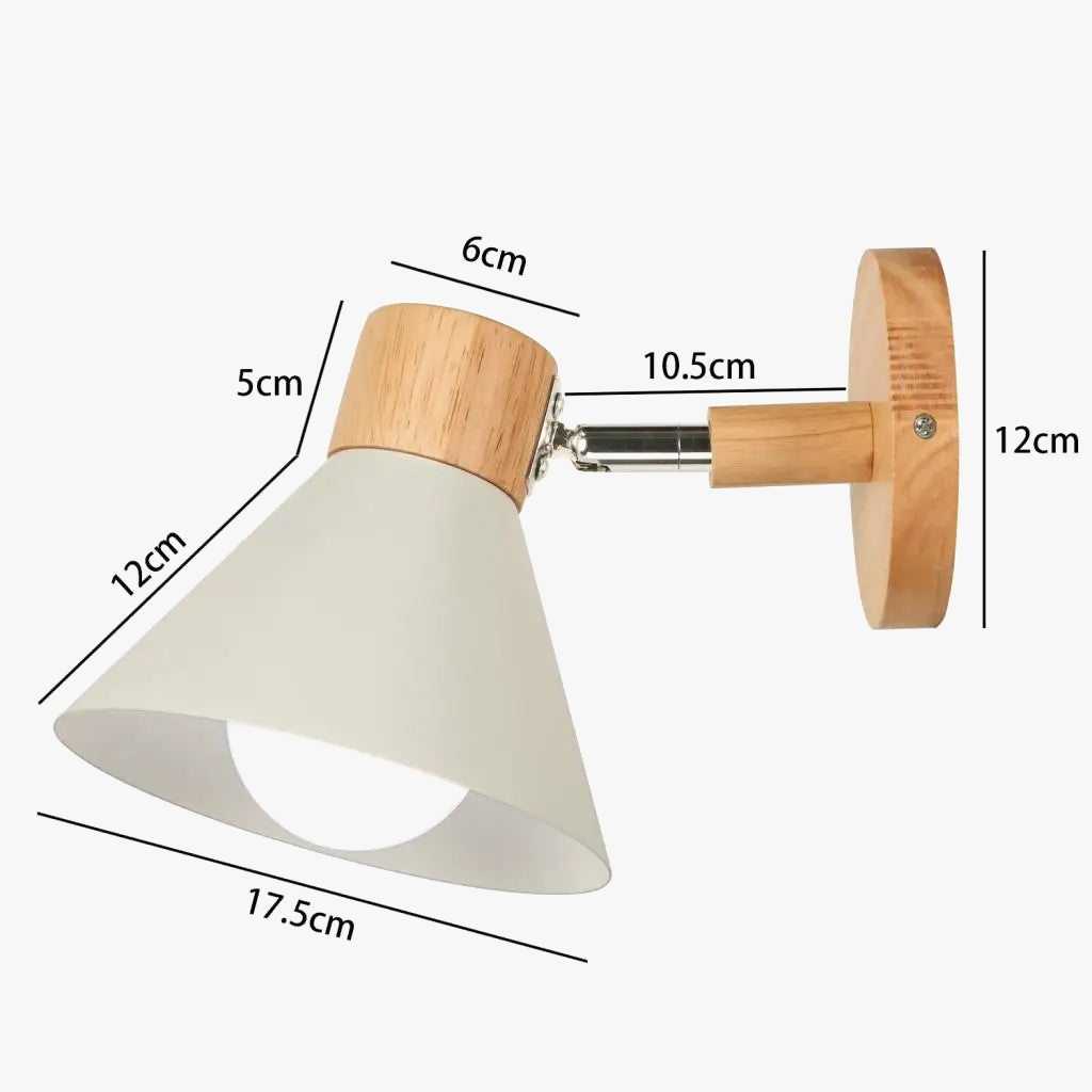 applique murale led nordique bois moderne décor maison