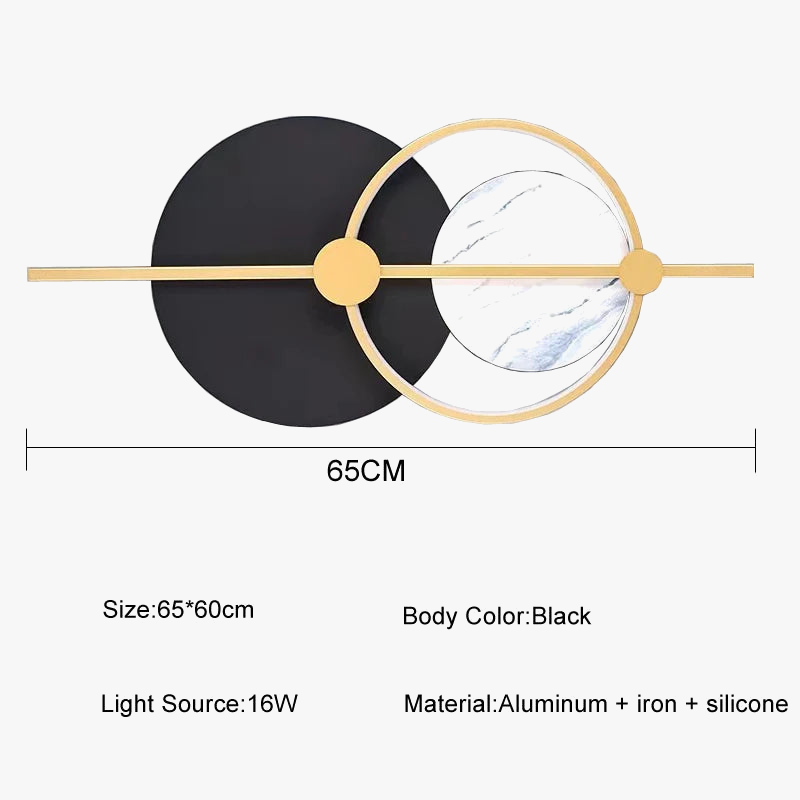 applique murale led nordique de luxe pour hôtel