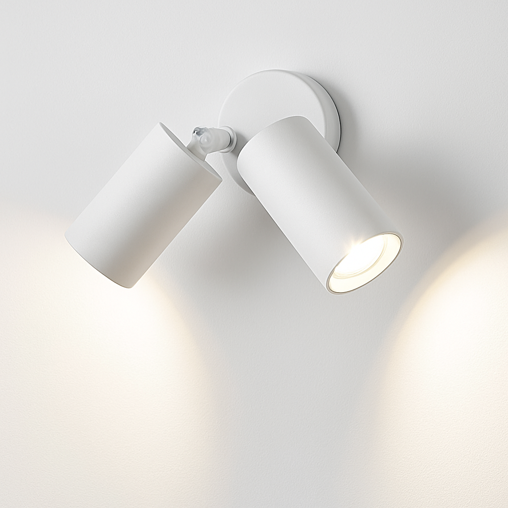 applique murale led nordique double tête rotative pour lecture et étude