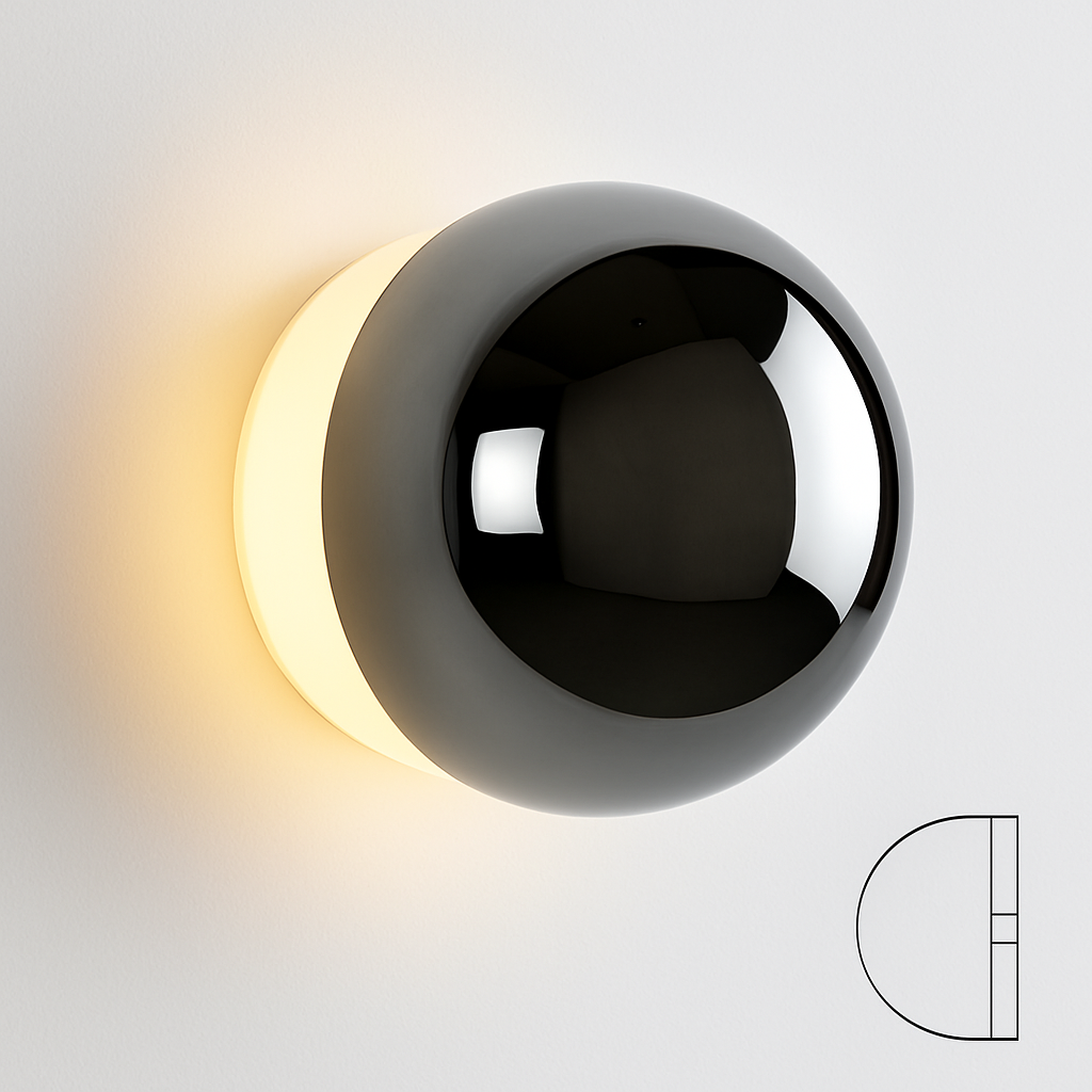 applique murale led nordique en fer et acrylique pour décoration intérieure