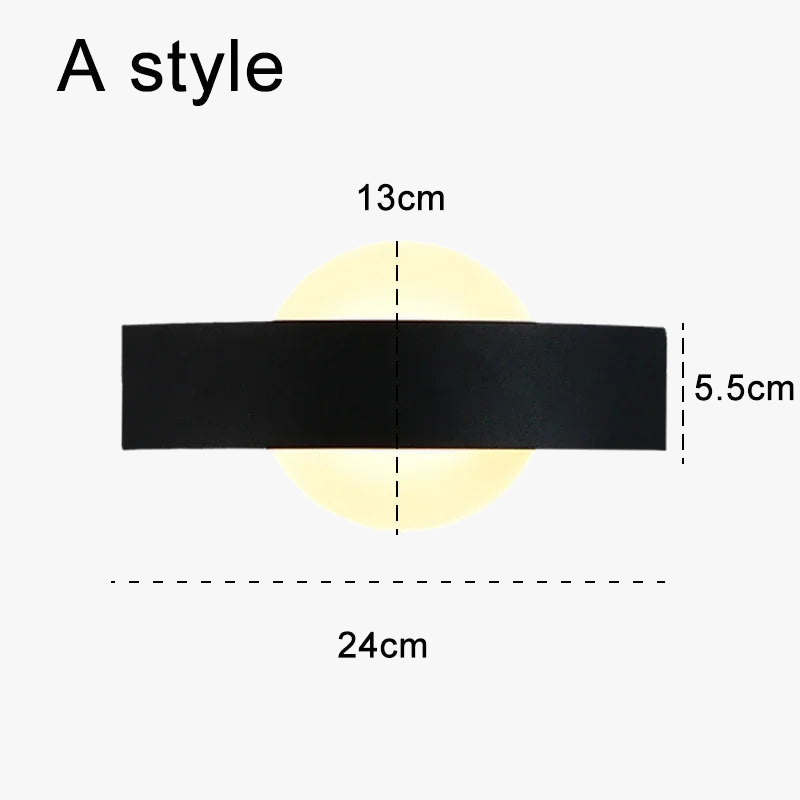 applique murale led nordique pour extérieur et intérieur