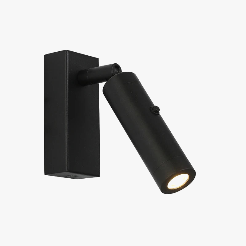 applique murale led nordique rotative avec interrupteur pour hôtel