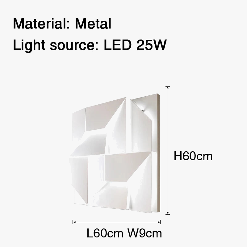 applique murale led ombres éclairage décorations d'allée art