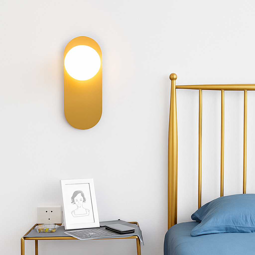 Applique murale LED ovale en métal Katalea