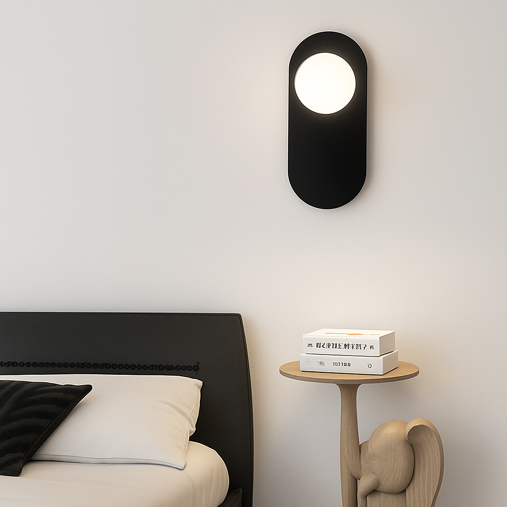 Applique murale LED ovale en métal Katalea