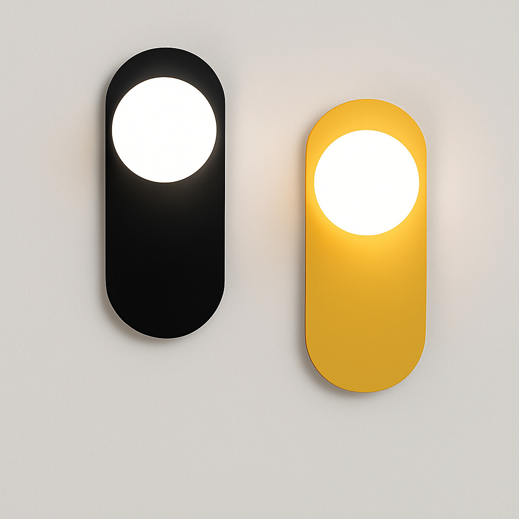 Applique murale LED ovale en métal Katalea