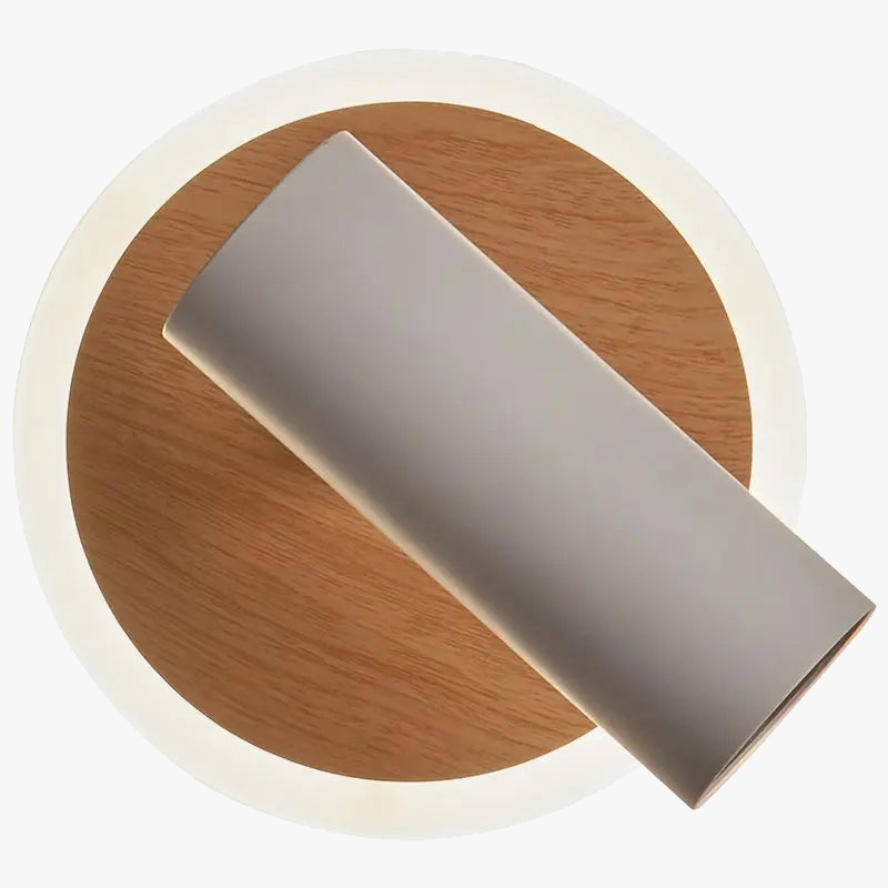 applique murale led pivotante pour lecture ambiance wabi-sabi