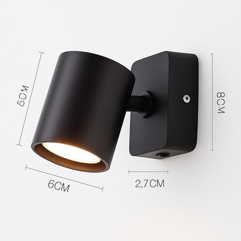 applique murale led pliable rotative style moderne pour hôtel