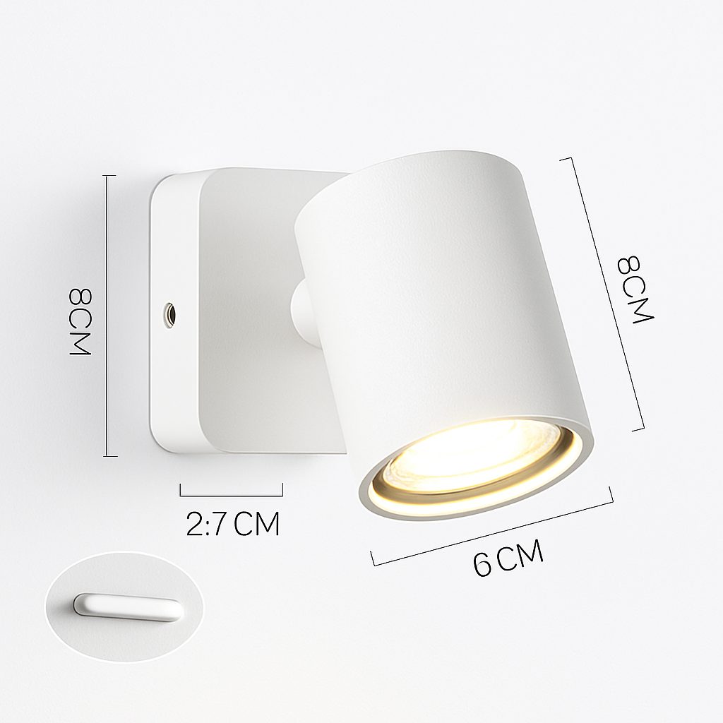 applique murale led pliable rotative style moderne pour hôtel