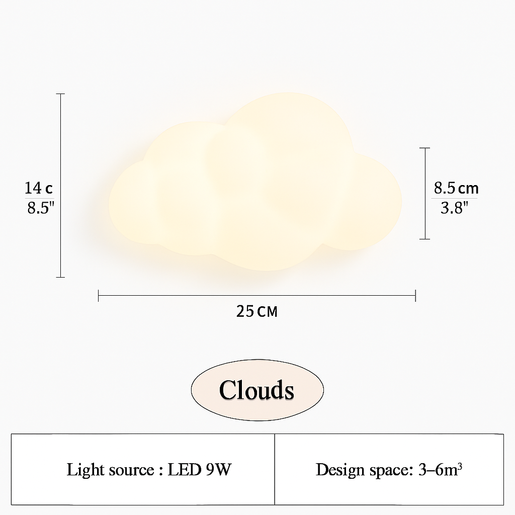 applique murale à led pour chambre d'enfant design moderne