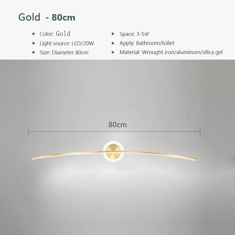 applique murale à led pour décoration intérieure moderne