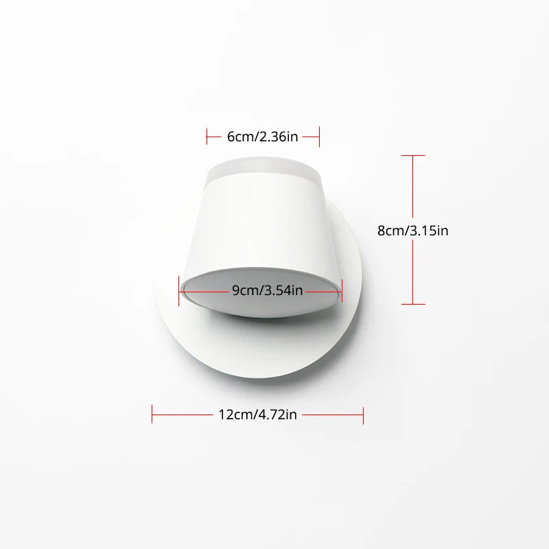 applique murale led réglable 360°