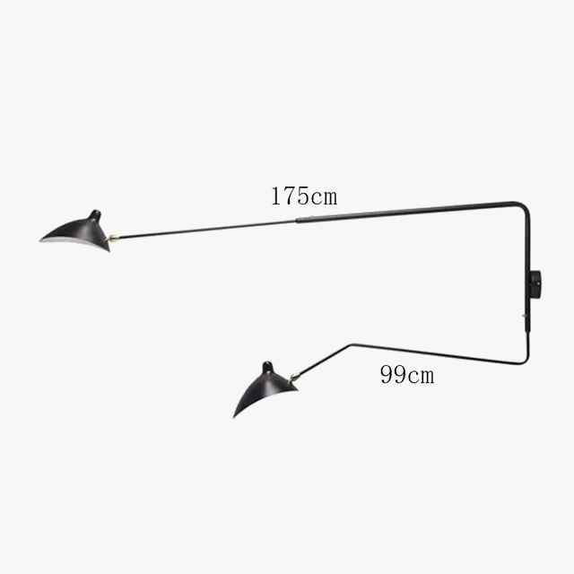 applique murale led réglable design moderne style nordique