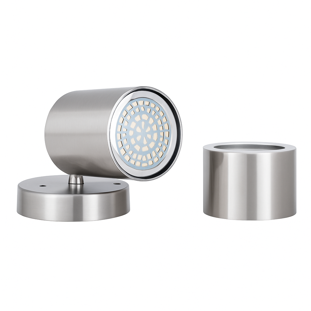 applique murale led réglable en acier inoxydable pour extérieur et intérieur