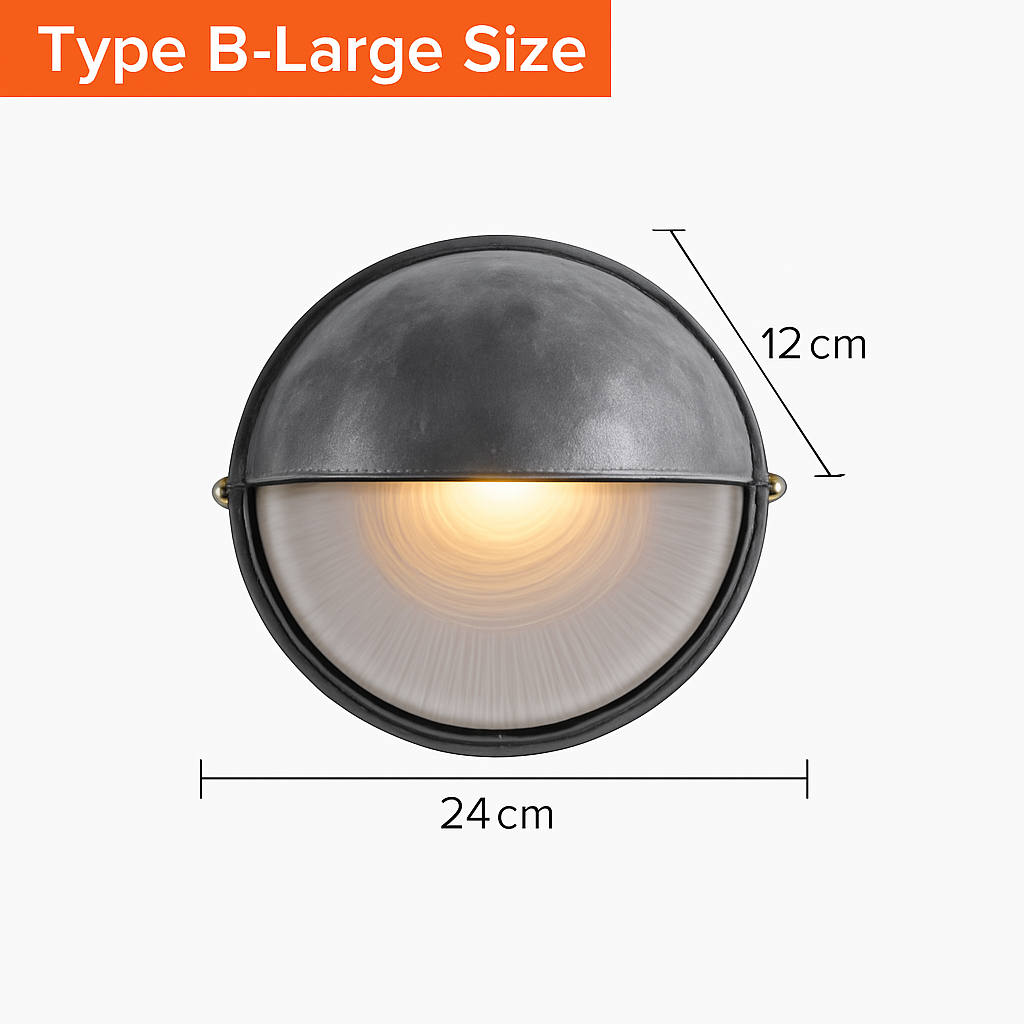 Applique murale LED rétro extérieure E27 industrielle Vintage IP65 étanche en verre