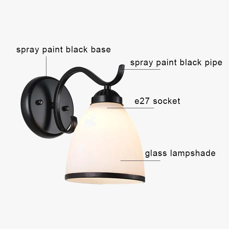 applique murale led rétro nordique moderne pour décoration intérieure
