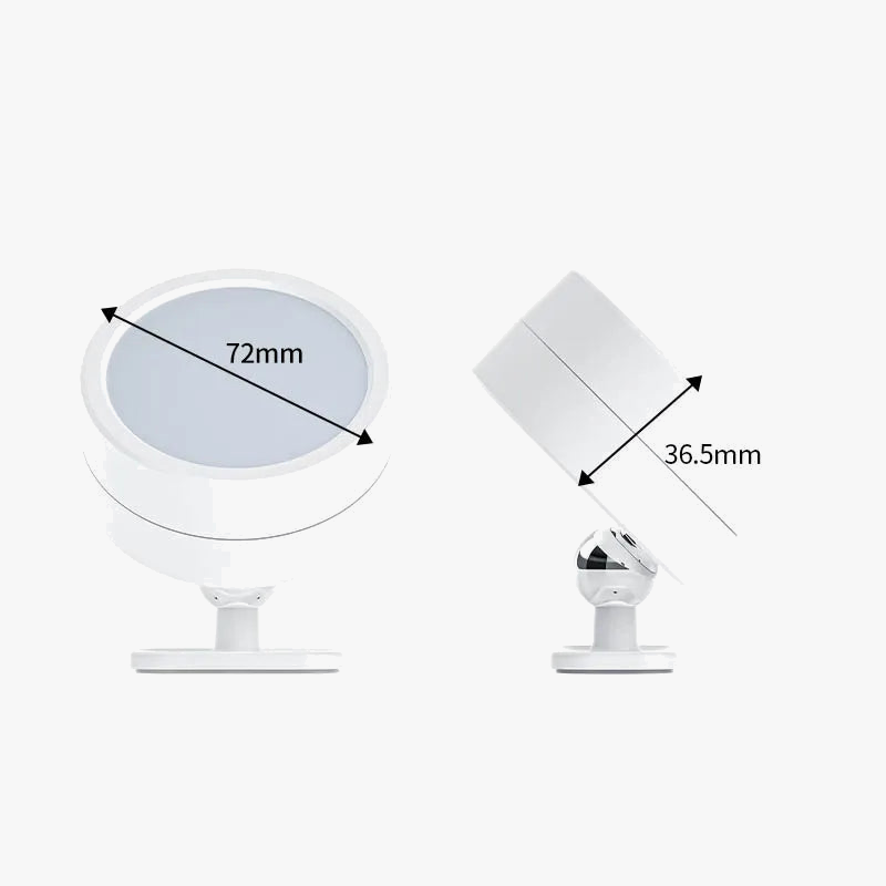 applique murale led rechargeable avec télécommande tactile rotative à 360°