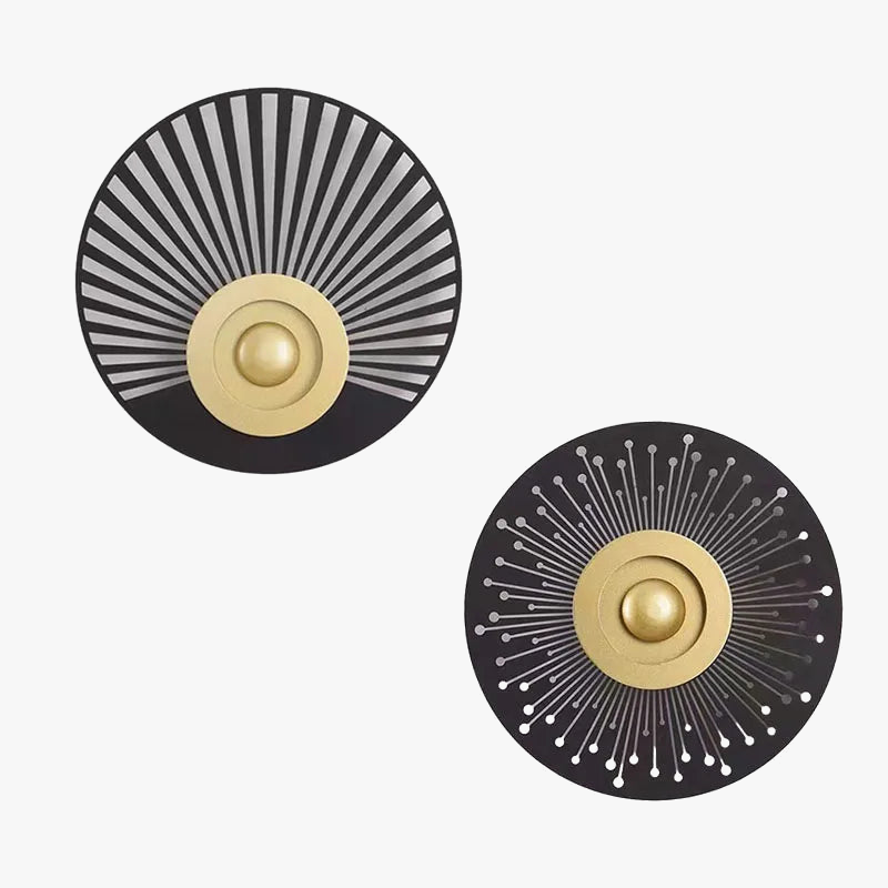 applique murale led ronde art déco pour ambiance chaleureuse