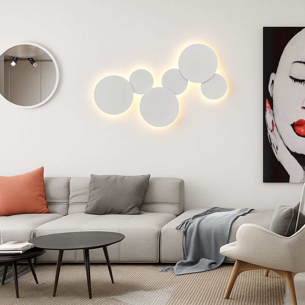 Applique murale LED ronde Eclipse (à l'unité)