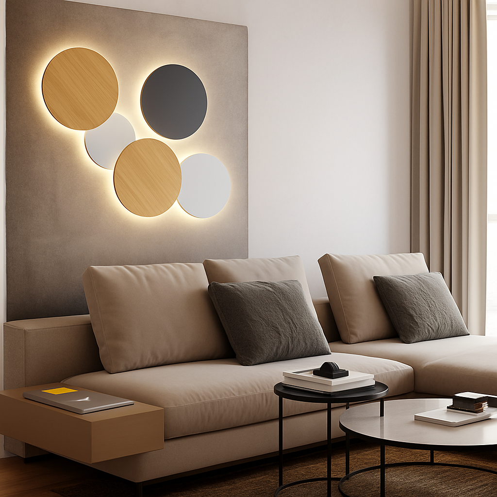 Applique murale LED ronde Eclipse (à l'unité)