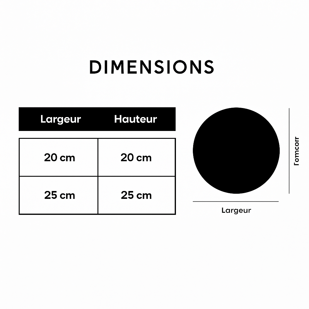 Applique murale LED ronde Eclipse (à l'unité)