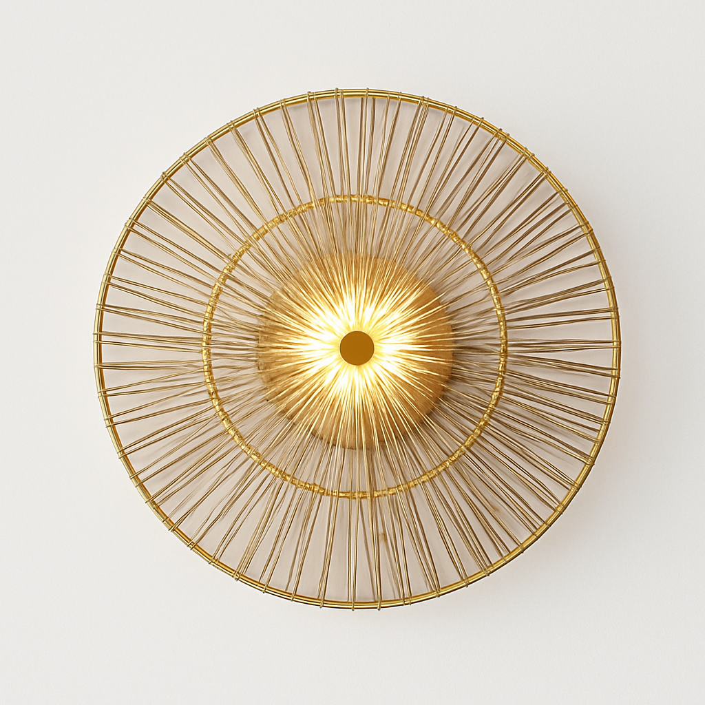 applique murale led ronde en verre pour intérieur moderne