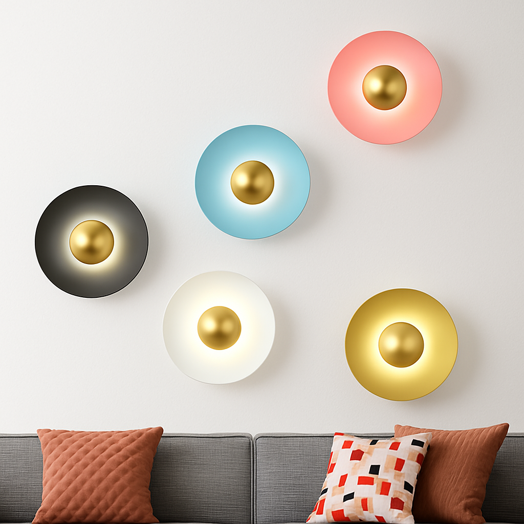 applique murale led ronde moderne pour décoration intérieure éclairage élégant