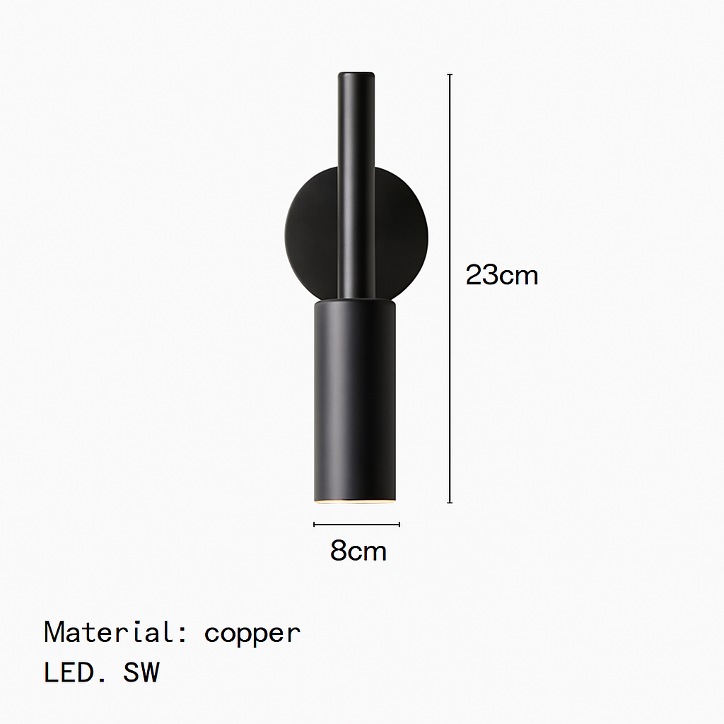 applique murale led rotative avec variateur de température