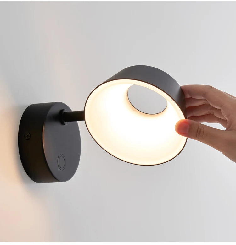 applique murale led rotative design nordique créatif moderne