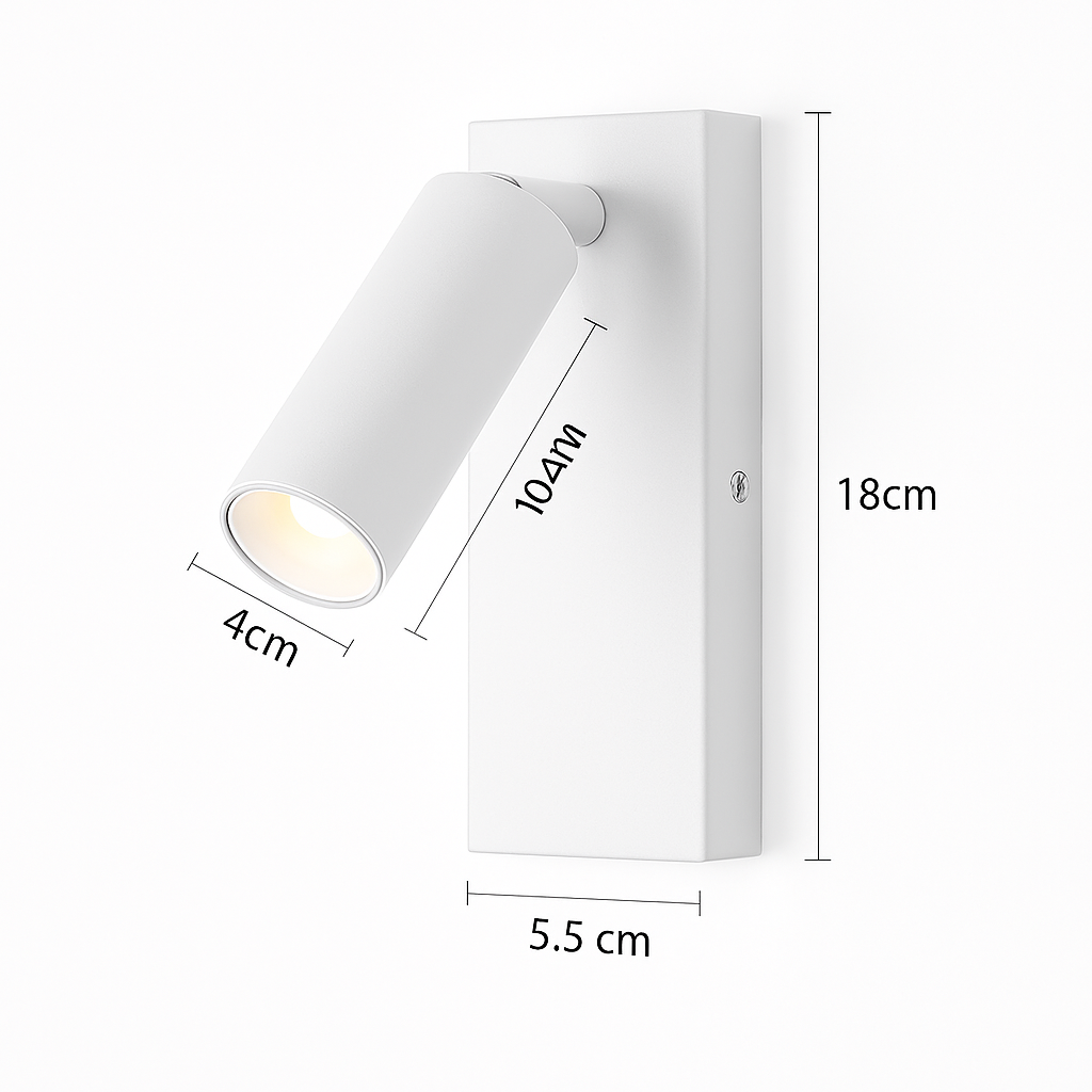 applique murale led rotative moderne pour lecture
