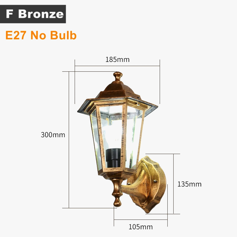 applique murale led rustique en fer vintage pour intérieur et extérieur