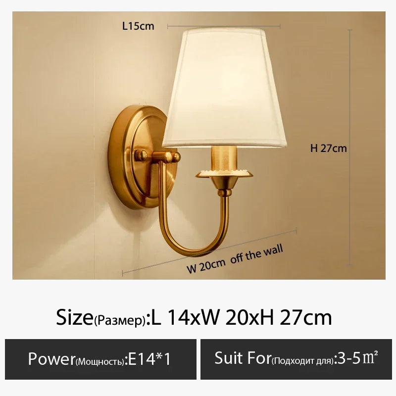 applique murale led simple style européen pour hôtel villa