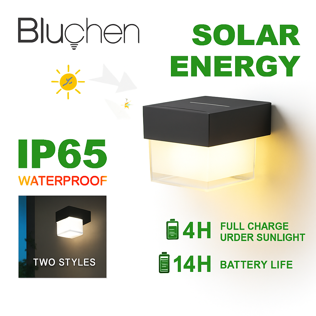 applique murale led solaire moderne étanche pour extérieur jardin