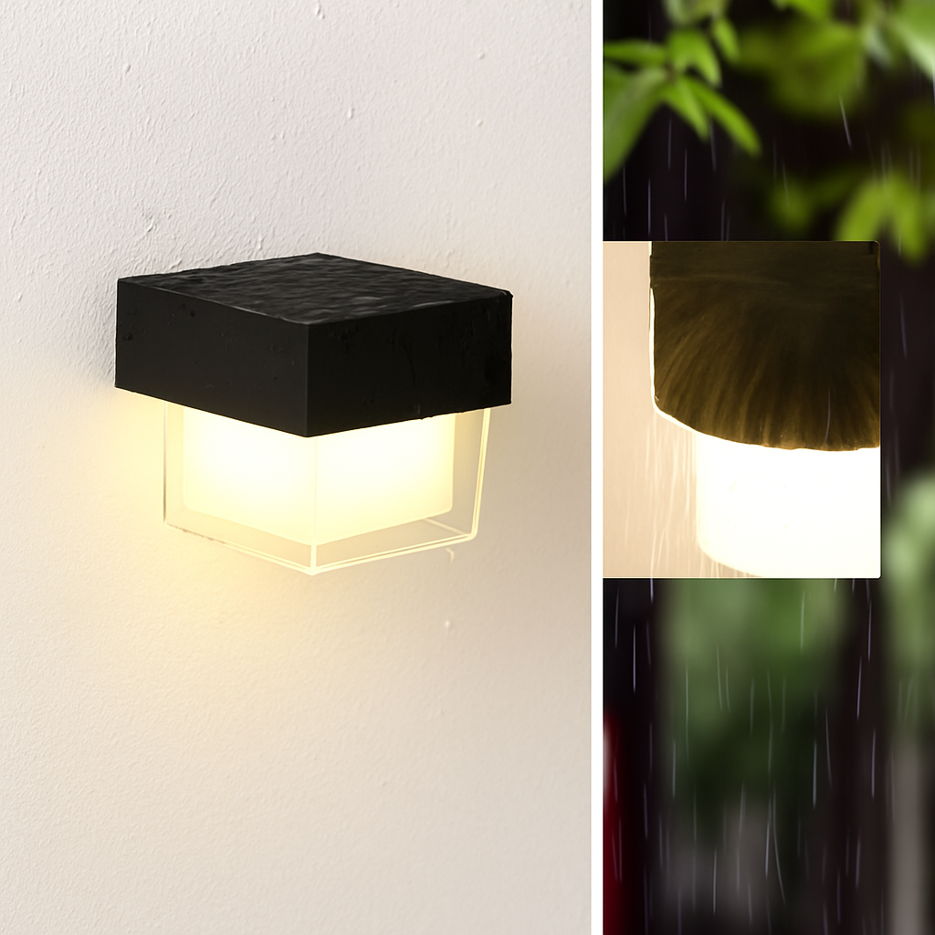 applique murale led solaire moderne étanche pour extérieur jardin