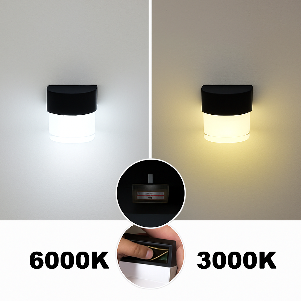 applique murale led solaire moderne étanche pour extérieur jardin