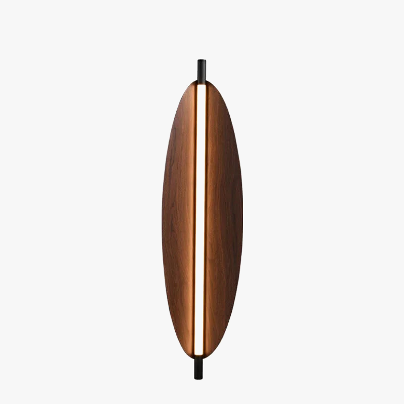 applique murale led style wabi sabi grain de bois minimaliste japonais
