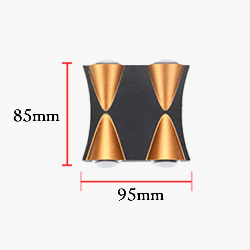 applique murale led télescopique pour décoration intérieure et extérieure